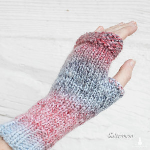 Mitenki wełna Zimowy Las