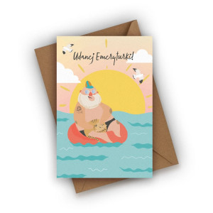 Kartka z okazji przejścia na emeryturę dla niego- Udanej emeryturki!