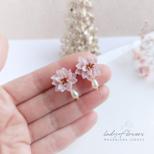 Kolczyki różowe poisencje