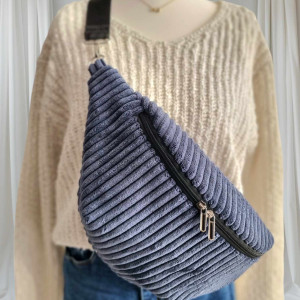 Nerka damska XXL ze sztruksu i pikowanej jodełki NS01xxl