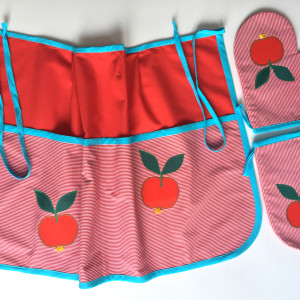 Kuchenny komplet - fartuszek i rękawiczki