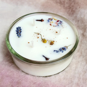 Świeca sojowa o zapachu goździków z pomarańczą, świeczka sojowa 100%