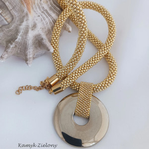 Naszyjnik Starlight z zawieszką ze złotego hematytu