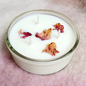 Świeca sojowa o zapachu goździków z pomarańczą, świeczka sojowa 100%