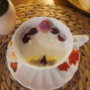 Świeca sojowa handmade w filiżance