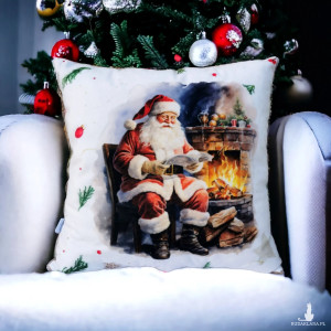 Poduszka świąteczna poduszka na święta ozdobna poduszka Mikołaj