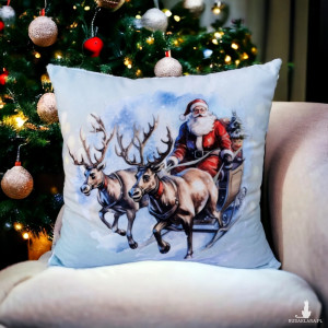 Poduszka świąteczna poduszka na święta ozdobna poduszka Mikołaj