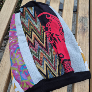 Czapka patchworkowa codzienna