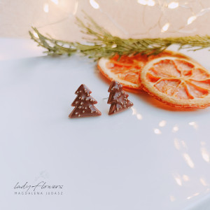 Choinki ze złotą posypką