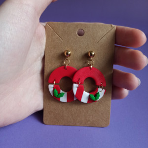 Kolczyki sztyfty półkola