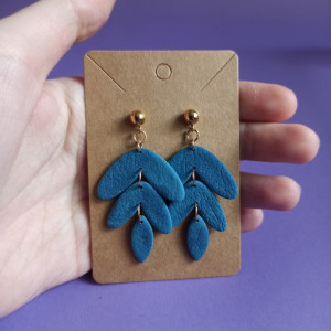 Kolczyki potrójne listki