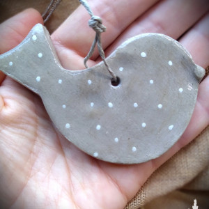 KOMPLET  OZDÓB Z GLINY