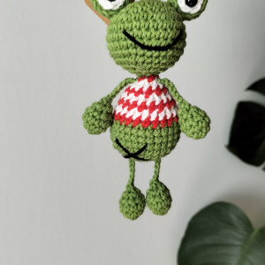 Brelok, zawieszka, żaba, żabka