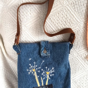 Jeansowa listonoszka