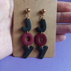 Kolczyki z gliny polimerowej JOY