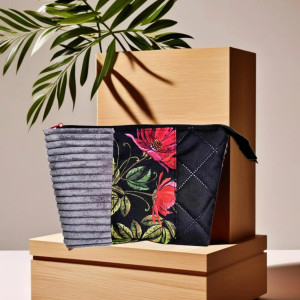 Kosmetyczka Organizer Damski z serii EVA mix tekstur KW24