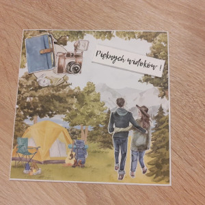 Kartki dla podróżników różne wzory ślub/urodziny
