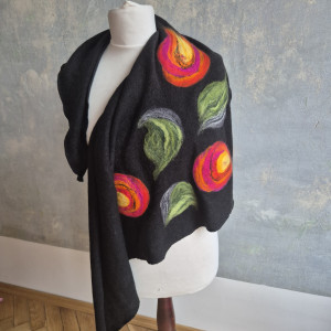 Chusta czarna  merino