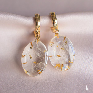 Kolczyki z rzęsek dmuchawca