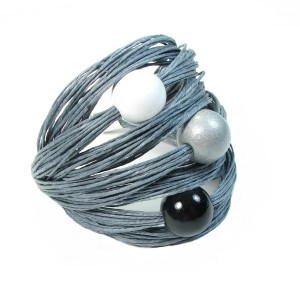 Eustoma - len stal szlachetna bransoletka