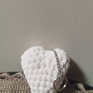 Breloczek serce pluszowe