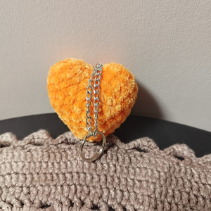 Breloczek serce pluszowe