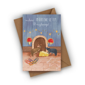 Kartka walentynkowa- Miłość to dzielenie się tym, co najlepsze!