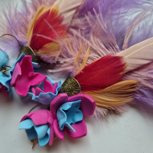 Kolczyki kwiaty leciutkie