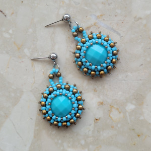 Kolczyki turkusowe