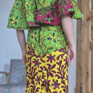 Sukienka z afrykańskiej bawełny