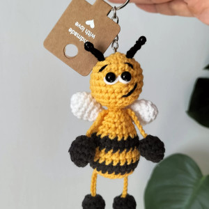 Brelok do kluczy, breloczek, brelok pszczoła, pszczółka