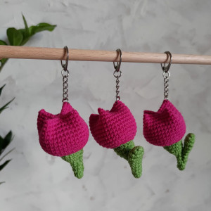 Brelok tulipanek, Brelok do kluczy, Brelok na prezent