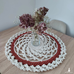 Serweta szydełkowa ze sznurka 60cm