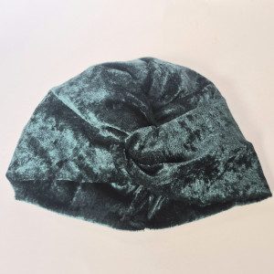 Turban zielony atłasik
