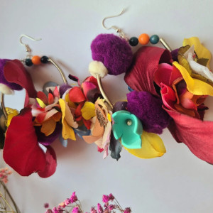 Kolczyki  lub klipsy koła szaleństwo