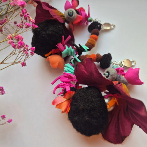 Kolczyki  lub klipsy koła szaleństwo