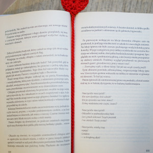 Walentynkowa zakładka do książki serduszko