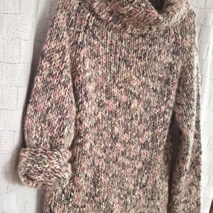 Golf melanż wełna mohair akryl