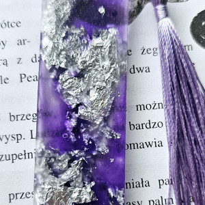 Zakładka z żywicy epoksydowej z srebrem M04