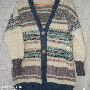 Kardigan oversize kolorowy