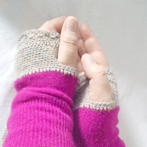 ocieplacze na ręce, ciepłe mitenki rękawiczki, wełniane mitenki, różowe mitenki, rękawiczki mitenki z wełny, prezent dla dziewczyny, prezent dla kobiety