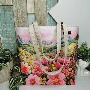 Torebka damska shopper bag torebka na ramię zamykana - pejzaż 6
