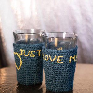 SZKLANKI DLA DWOJGA "JUST LOVE ME"