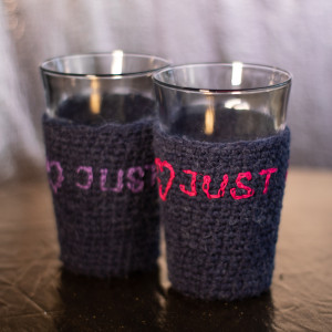 SZKLANKI DLA DDWOJGA "JUST LOVE ME"