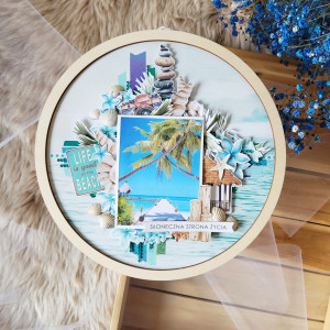 Wakacyjna ramka na zdjęcie „Słoneczna strona życia”