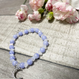 Bransoletka z agatu koronkowego