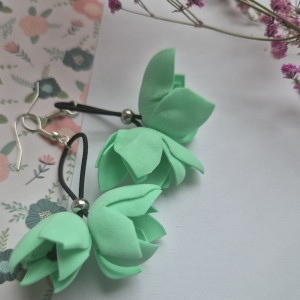 Kolczyki  kwiaty lekkie