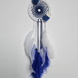 Łapacz snów biało-granatowy