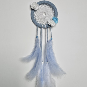 Łapacz snów błękitno-biały
