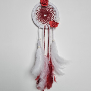 Łapacz snów biało-czerwony